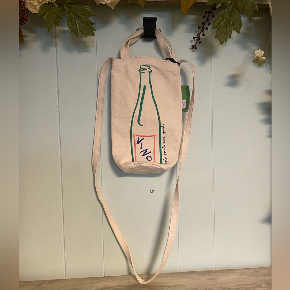 NWT kate spade x Target Canvas Wine Bottle Tote Bag